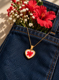 Colgante Bloom Rojo Coral