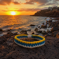 Pulsera trenzada bandera canaria