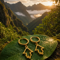 Pendientes Enano La Palma Arito + Charm colgante