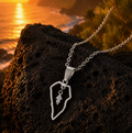 Colgante Isla de La Palma con charm de Enano